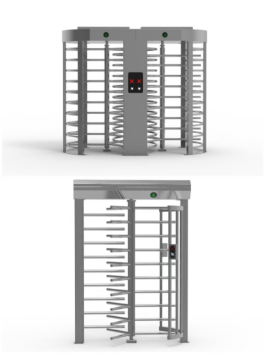 El gigante en la puerta de control de acceso ---- El torniquete de altura completa