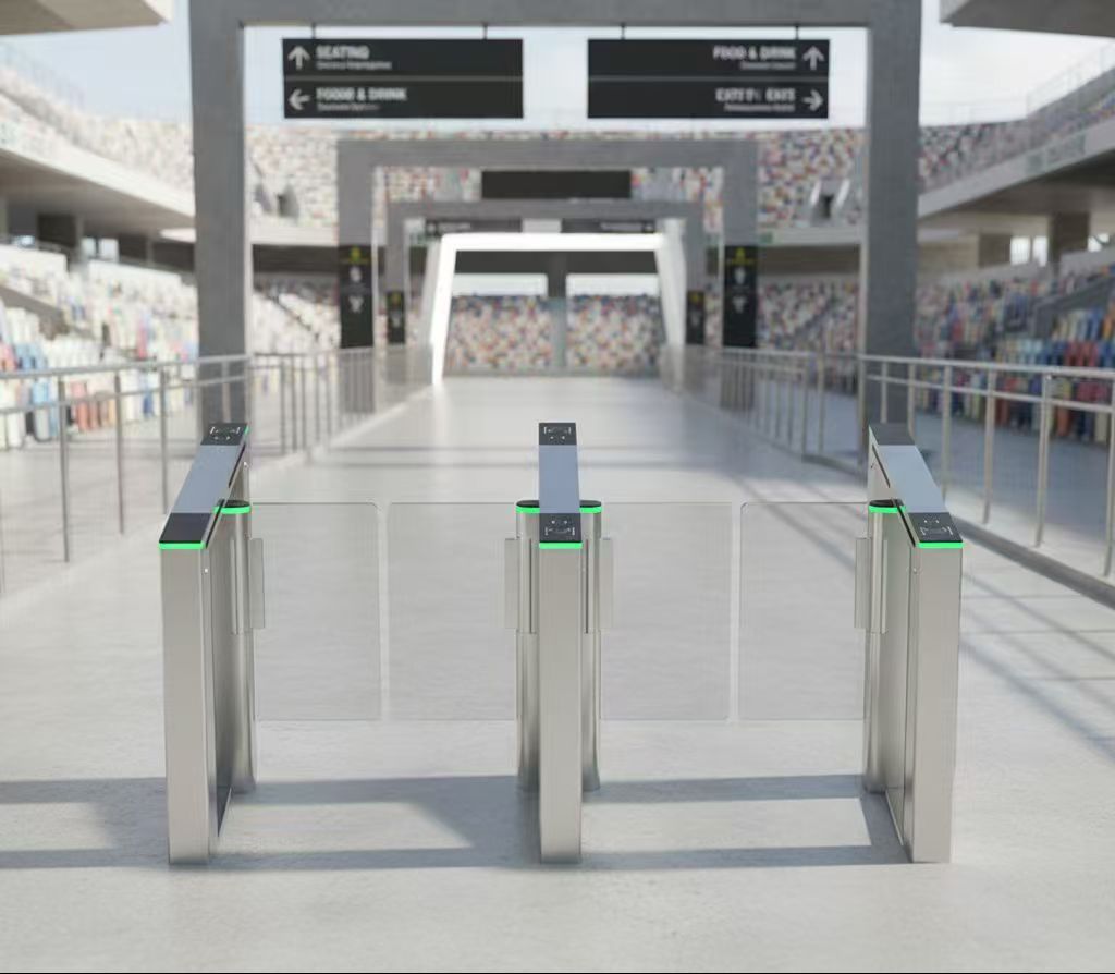 Torniquetes oscilantes que integran el reconocimiento de la cara y las venas de la palma para un control de acceso confiable